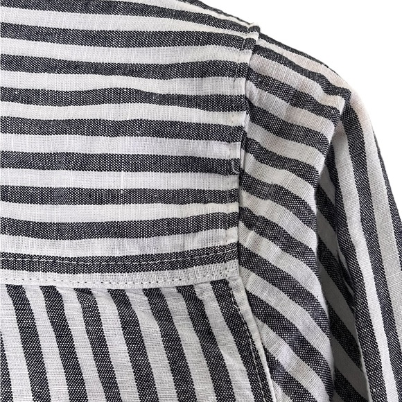 J. Crew | Like new Classic-fit beach shirt in striped linen-cotton blend size XS - Picture 12 of 15